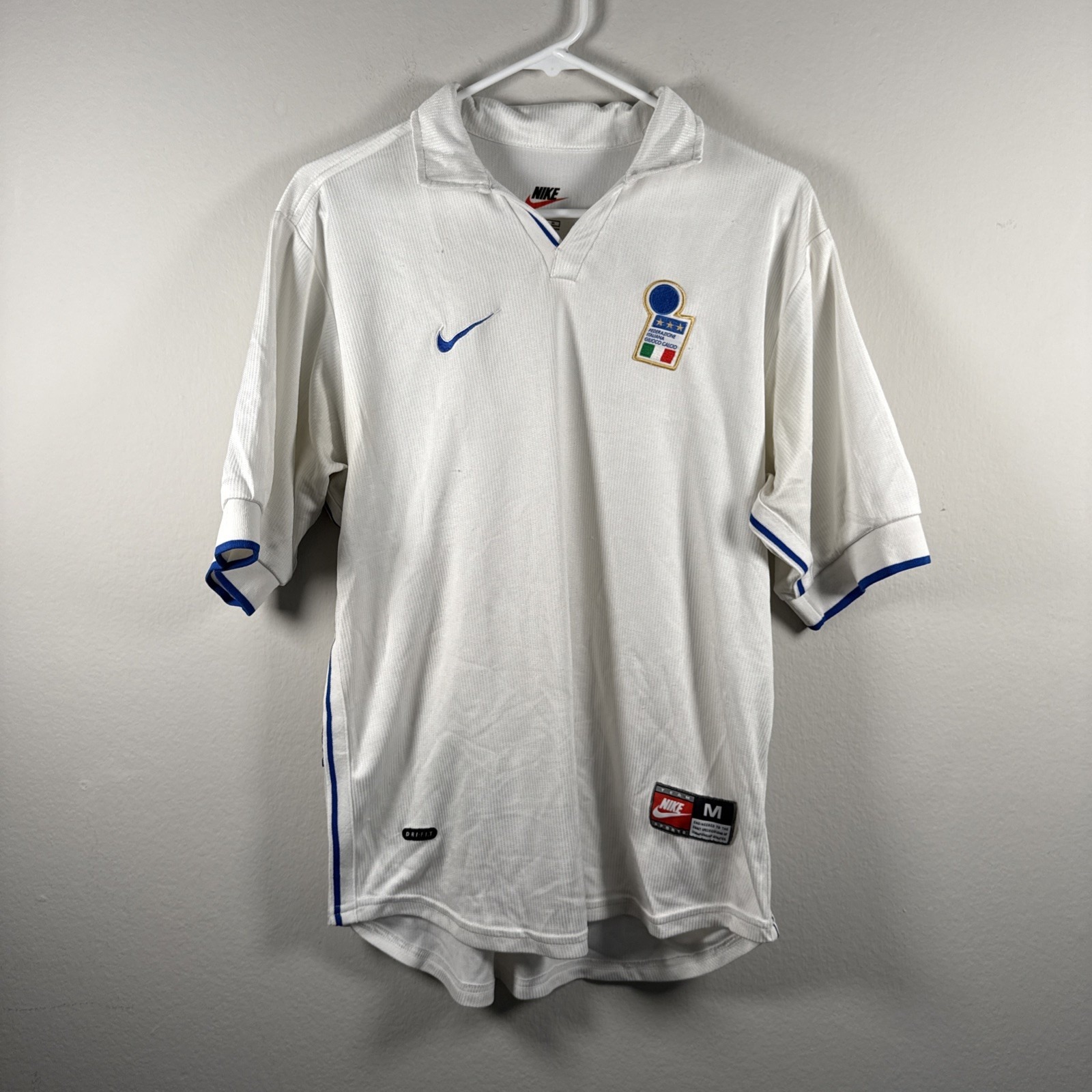 Italy National Team Nike 1997 1998 Football Shirt Soccer Jersey Size M Medium